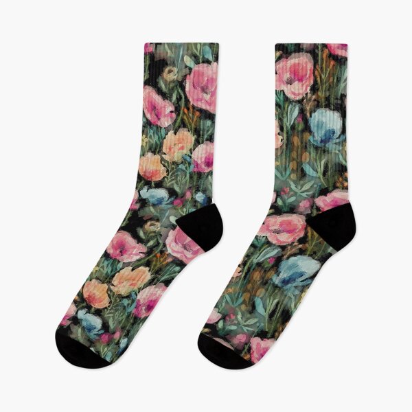 Item preview, Watercolor Blurred Field of Flowers designed and sold by Nina May Designs.