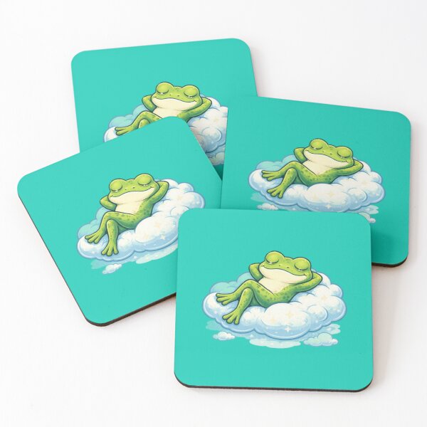 Item preview, Relaxing frog on a soft cloud designed and sold by FroggyOnly.