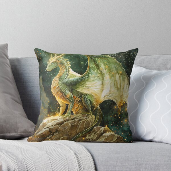 Item preview, Emerald Dragon – Magical Guardian of the Forest | Fantasy Green Dragon designed and sold by Moonvale Studio.