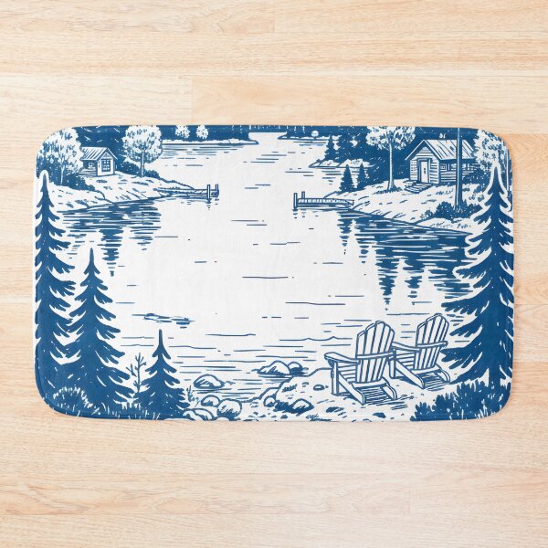 Item preview, Balsam Lake Ontario Canada Pastel Landscape Cottage Camping designed and sold by HowToCanadian.
