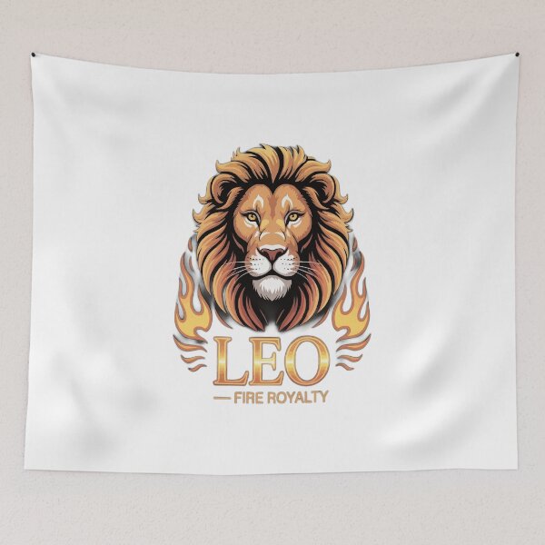 Item preview, Leo Fire Royalty Shirt – Lion Zodiac Astrology Design designed and sold by MoodThreadz.