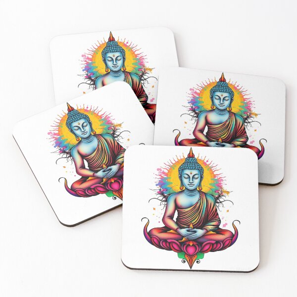 Item preview, Buddha Pop Art Neon Meditation designed and sold by OUT OF THE BOX.