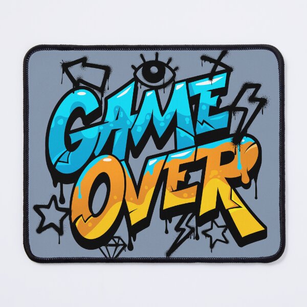 Item preview, Bold Game Over Graphic for Gamers designed and sold by RAWDRIFT.