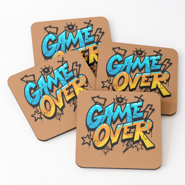 Item preview, Bold Game Over Graphic for Gamers designed and sold by RAWDRIFT.