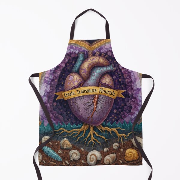 Item preview, Amethyst Heart Transmutation Art designed and sold by Nela Creative Lab.