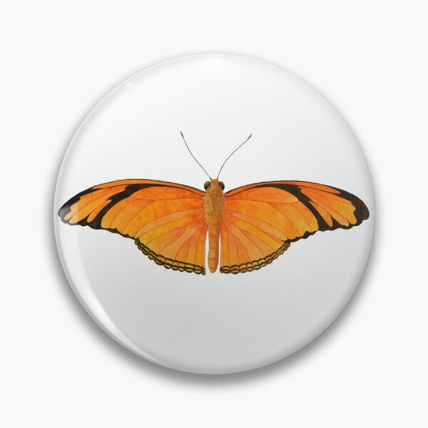 Item preview, Julia Butterfly Art (Dryas iulia) – Orange Tropical Watercolor designed and sold by veroniquecole.