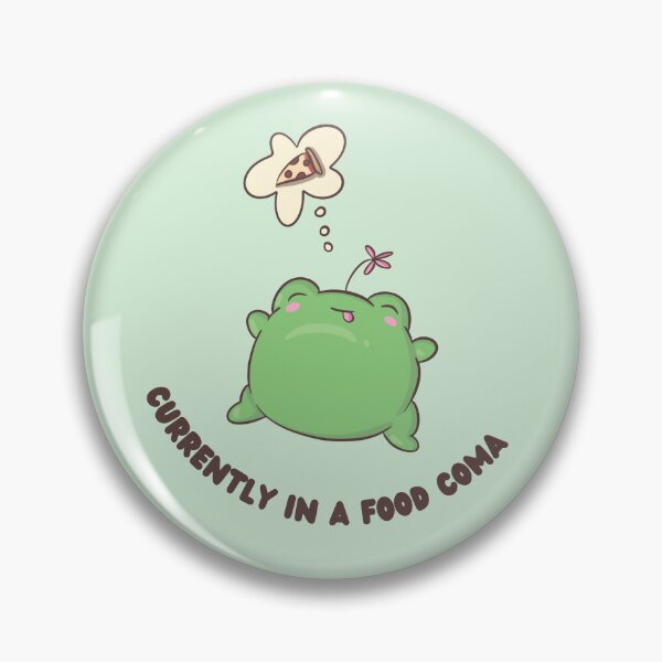 Item preview, Food Coma Frog designed and sold by ShyHomebodyClub.
