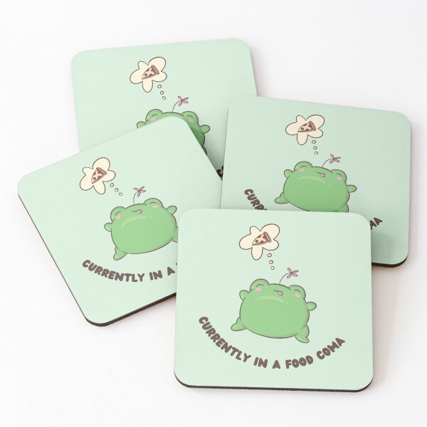 Item preview, Food Coma Frog designed and sold by ShyHomebodyClub.
