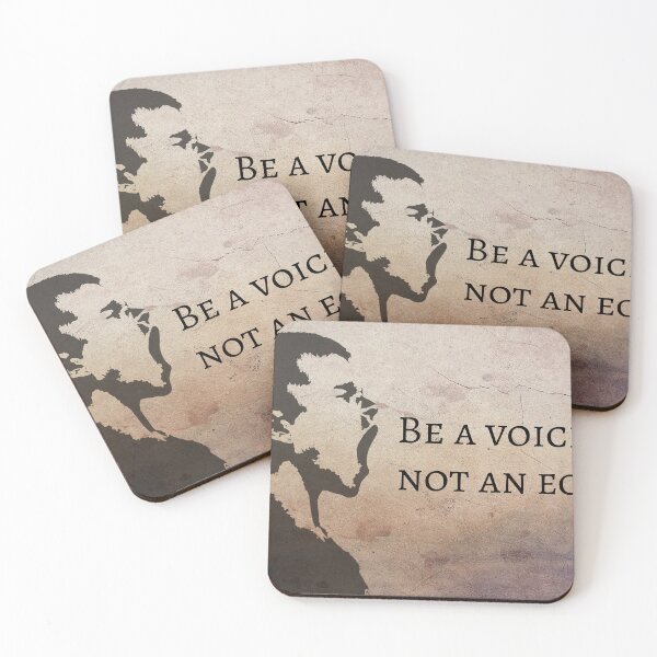 Item preview, Be a voice not an echo designed and sold by Serecci says......
