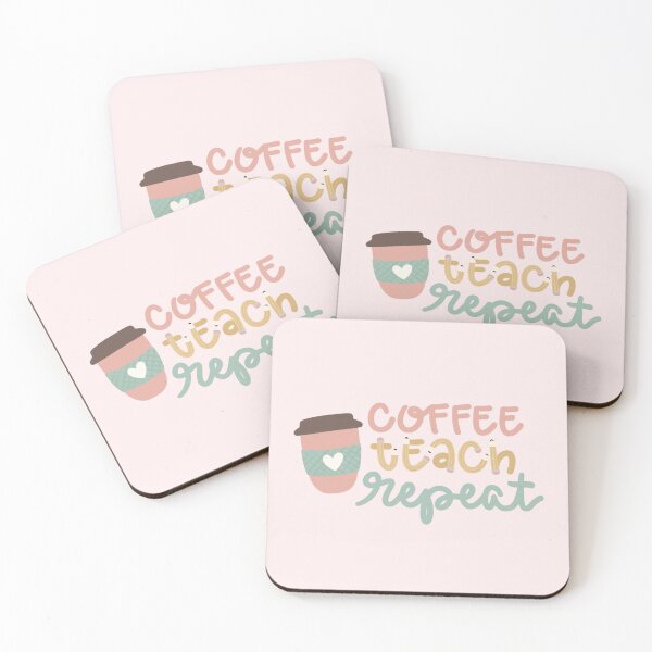Item preview, Coffee Teach Repeat Sticker - teacher gift - boho classroom decor designed and sold by MadebyMaggie-03.