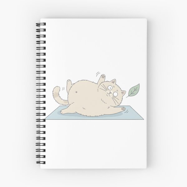 Item preview, Funny Chubby Cat Yoga Fail Illustration designed and sold by Kvarny.