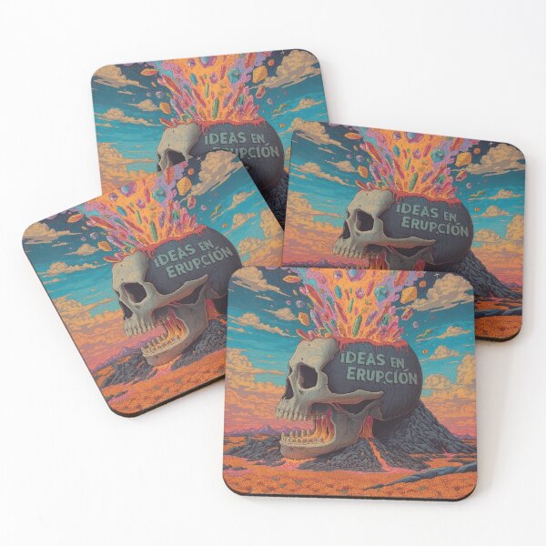 Item preview, Ideas in Eruption Volcanic Skull designed and sold by Nela Creative Lab.