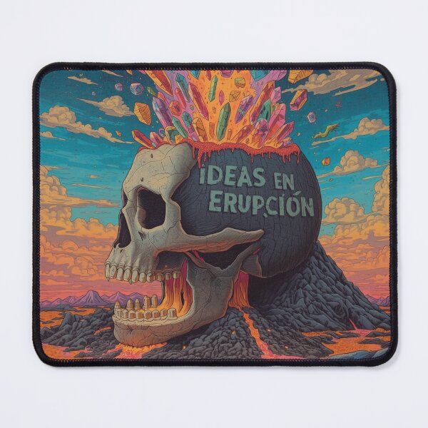 Item preview, Ideas in Eruption Volcanic Skull designed and sold by Nela Creative Lab.