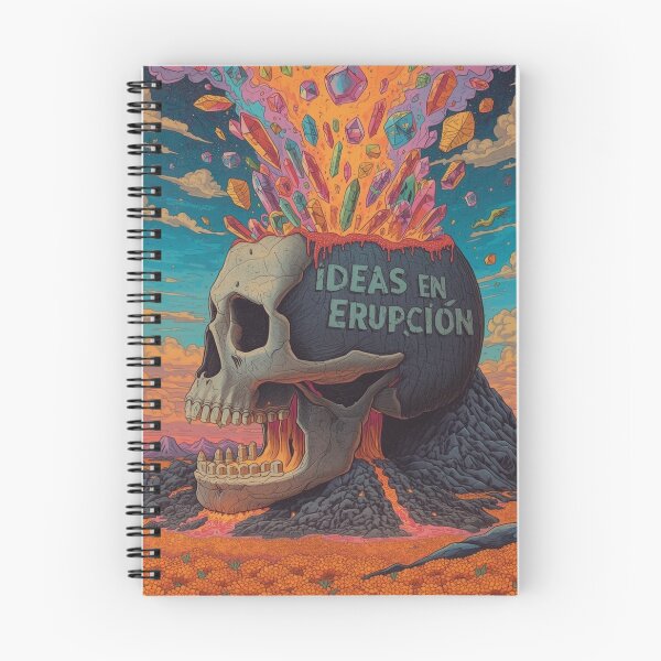 Item preview, Ideas in Eruption Volcanic Skull designed and sold by Nela Creative Lab.