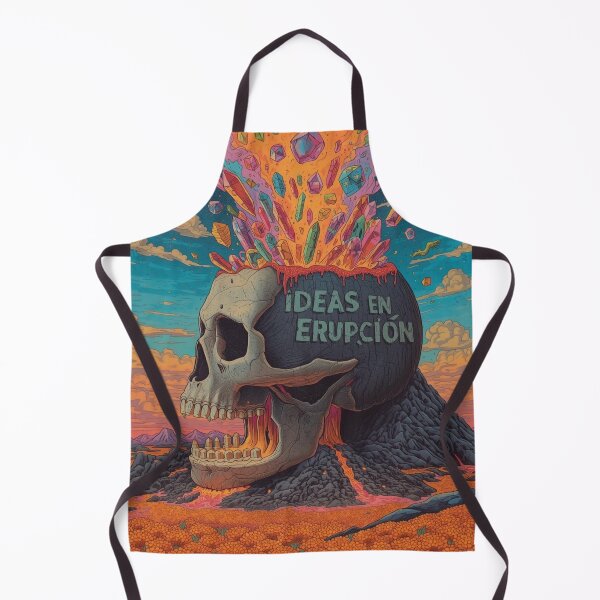 Item preview, Ideas in Eruption Volcanic Skull designed and sold by Nela Creative Lab.