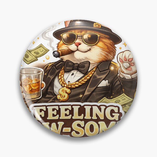 Item preview, Funny Gangster Cat Feeling Paw-some designed and sold by LSChauhan.
