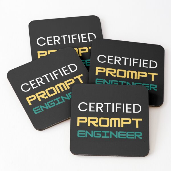 Item preview, Certified Prompt Engineer designed and sold by DigitalMagShop.