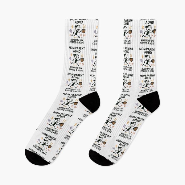 Item preview, Mom Parent ADHD – Running on Coffee & Hope Funny Parenting Design designed and sold by MomParentADHD.