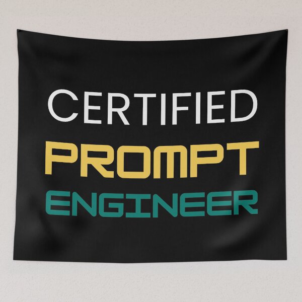 Item preview, Certified Prompt Engineer designed and sold by DigitalMagShop.