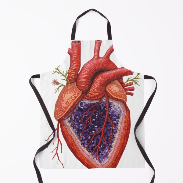 Item preview, Amethyst Heart Geode Surrealism designed and sold by Nela Creative Lab.