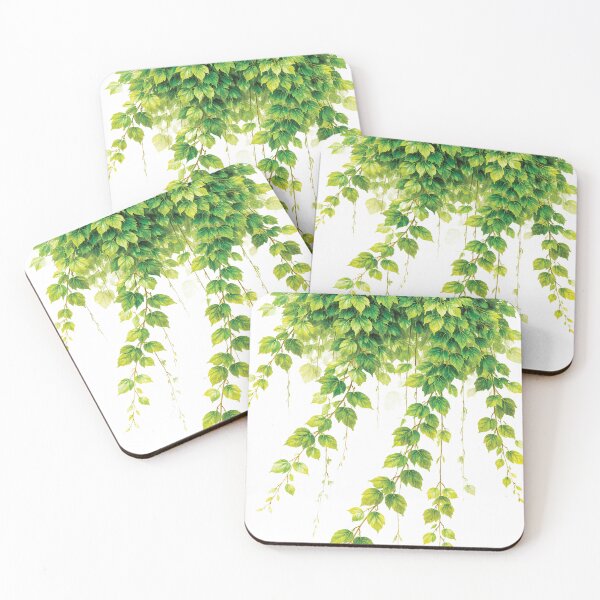 Item preview, Watercolor Hanging Leaves Botanical Illustration designed and sold by Gold Turtle  Lina.