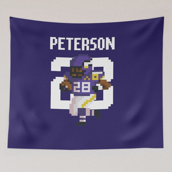 Item preview, Adrian Peterson 8-Bit Tribute – Vikings Pixel Power designed and sold by TheArtOfCar.