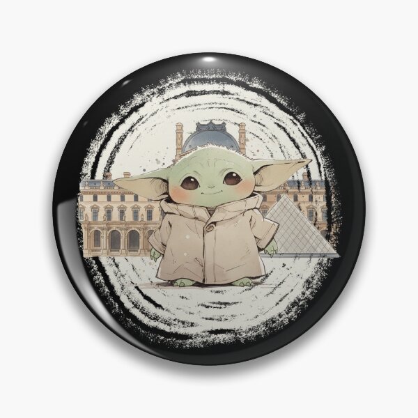 Item preview, BABY YODA AT THE LOUVRE MUSEUM designed and sold by LIS AND MELIVERSO.