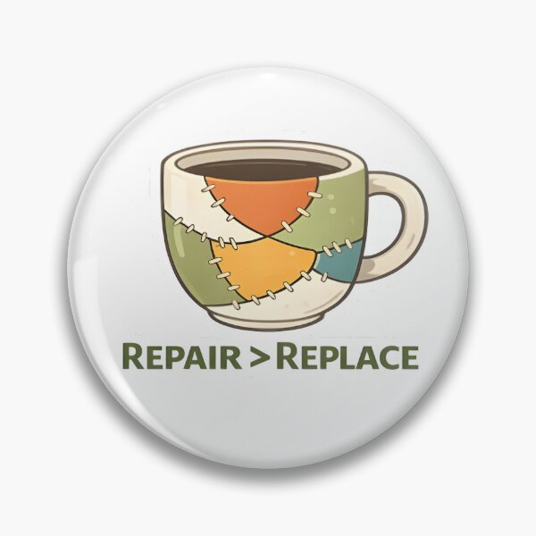 Item preview, Repair > Replace – Sustainable Repair Economy Coffee Cup Design designed and sold by BriyaSol.