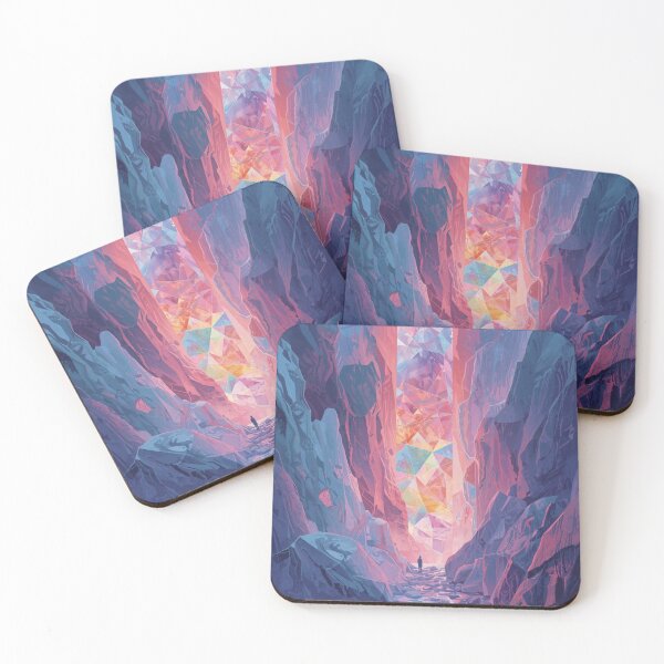 Item preview, Hidden Structure Crystal Canyon Surreal Art designed and sold by Nela Creative Lab.