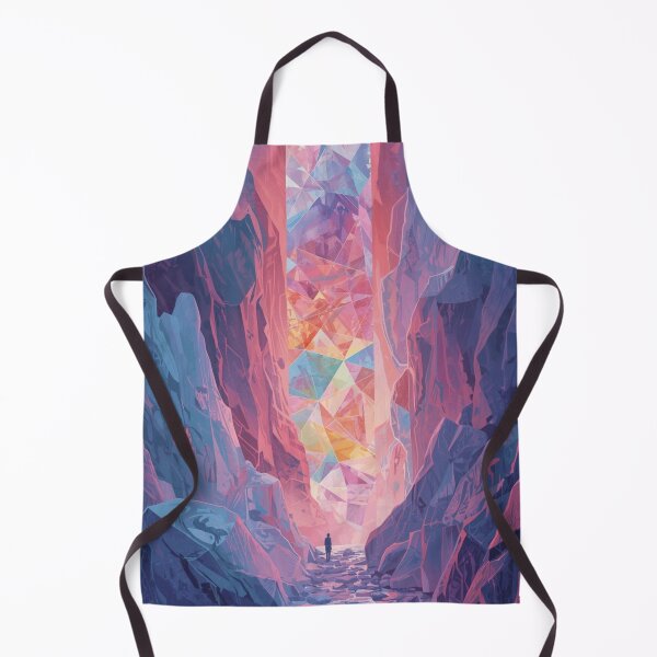 Item preview, Hidden Structure Crystal Canyon Surreal Art designed and sold by Nela Creative Lab.