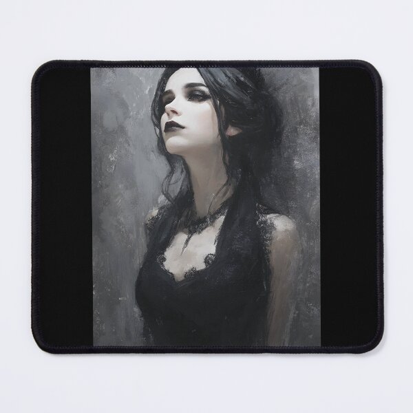 Item preview, Dark Gothic Queen Portrait - Black Crown Oil Painting designed and sold by QNTR CULT.