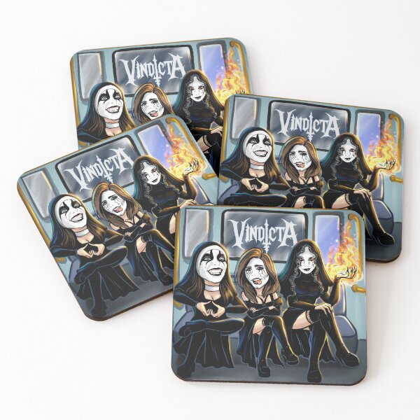 Item preview, Dark nuns corpsepaint band Vindicta designed and sold by Brutalstore.