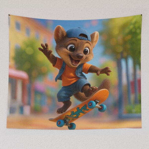 Item preview, Skater Pine Marten designed and sold by Sillytoe.