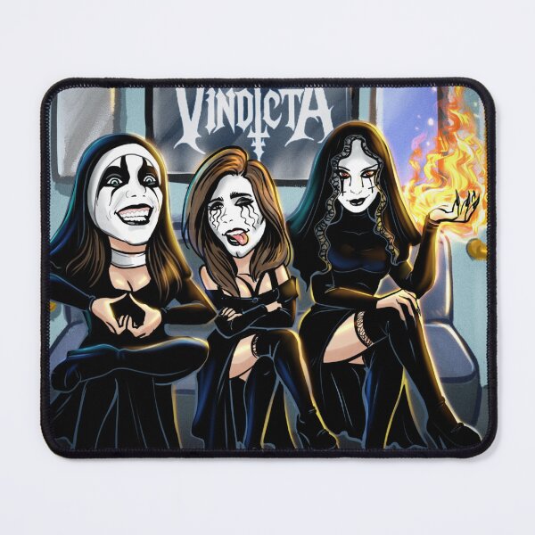 Item preview, Dark nuns corpsepaint band Vindicta designed and sold by Brutalstore.
