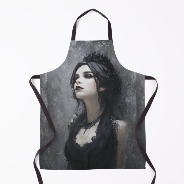 Item preview, Dark Gothic Queen Portrait - Black Crown Oil Painting designed and sold by QNTR CULT.