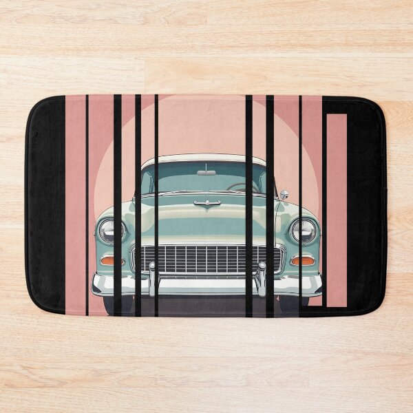 Item preview, Chevy Bel Air 1955, 50s pastel palette, chrome shine, mid-century 7 designed and sold by Neon G.