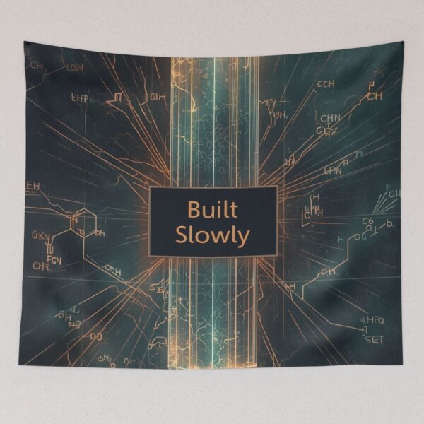 Item preview, Built Slowly | Chemistry & Crystal Illustration designed and sold by Nela Creative Lab.