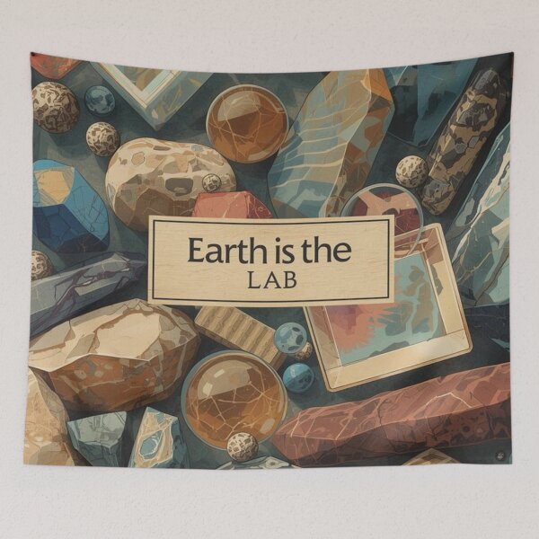 Item preview, Earth Is the Lab – Geology Art designed and sold by Nela Creative Lab.