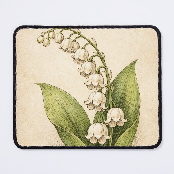 Item preview, Vintage Lily of the Valley Botanical Print – Antique Floral Wall Art designed and sold by Darlin8888.