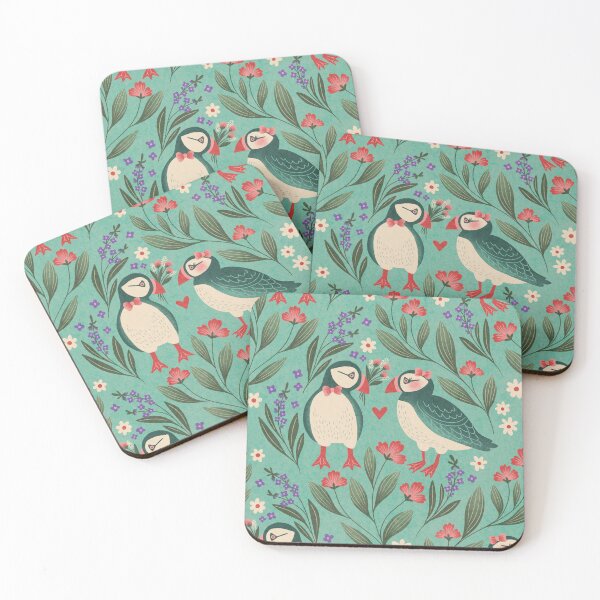 Item preview, Love Puffins Pattern designed and sold by meghanmarie.