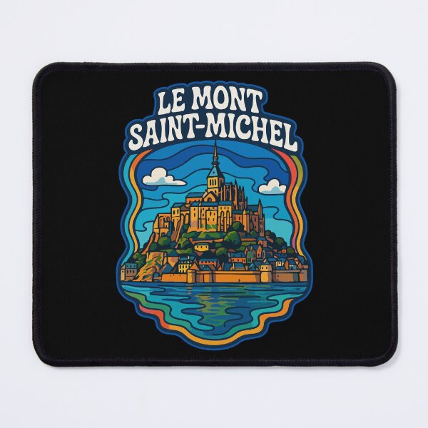 Item preview, Le Mont Saint Michel Trippy Art Travel designed and sold by TomFrontierArt.