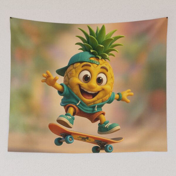 Item preview, Skater Pineapple designed and sold by Sillytoe.