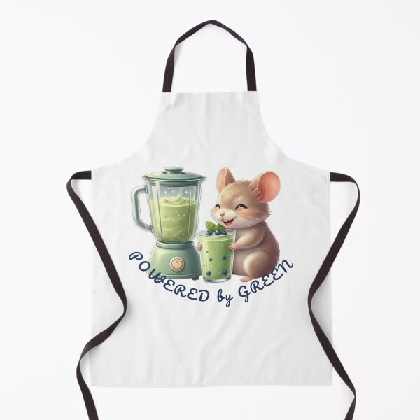 Item preview, Powered by Green - Cute Smoothie Mouse T-shirt, Sticker - Healthy Lifestyle Kawaii Art designed and sold by EnlightArt.