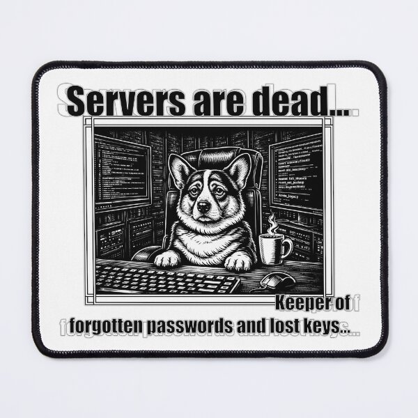 Item preview, Servers Are Dead — Keeper of Forgotten Passwords and Lost Keys designed and sold by ArhiStrategOne.