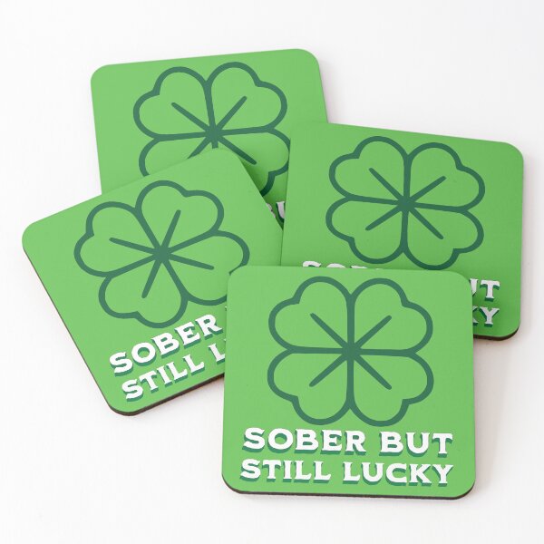 Item preview, Sober but Still Lucky Shirt | St Patricks Day Tee | Funny Shamrock Shirt | Sober Life Gift designed and sold by rvanderveken.