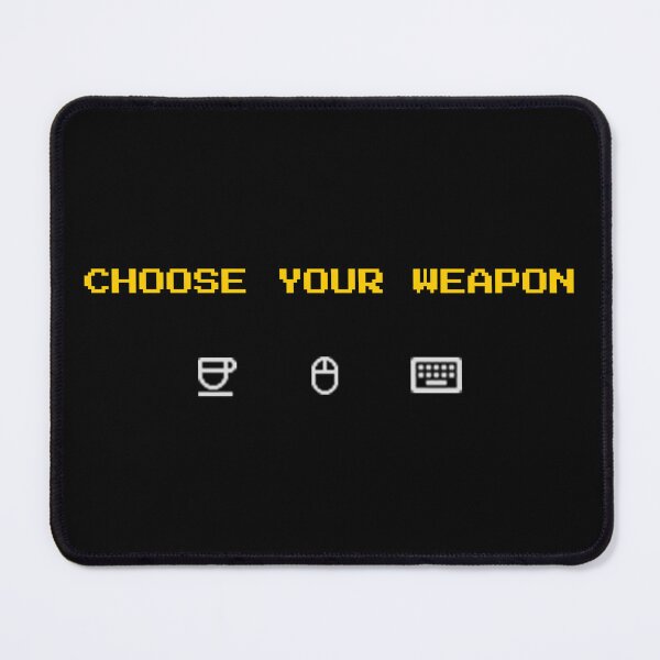 Item preview, Choose Your Weapon - Retro Arcade Gamer & Coder Pixel Art designed and sold by vividlukas.