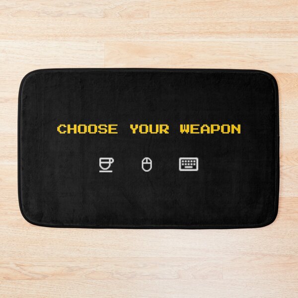 Item preview, Choose Your Weapon - Retro Arcade Gamer & Coder Pixel Art designed and sold by vividlukas.