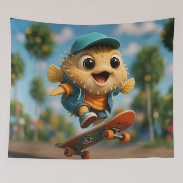 Item preview, Skater Pinfish designed and sold by Sillytoe.