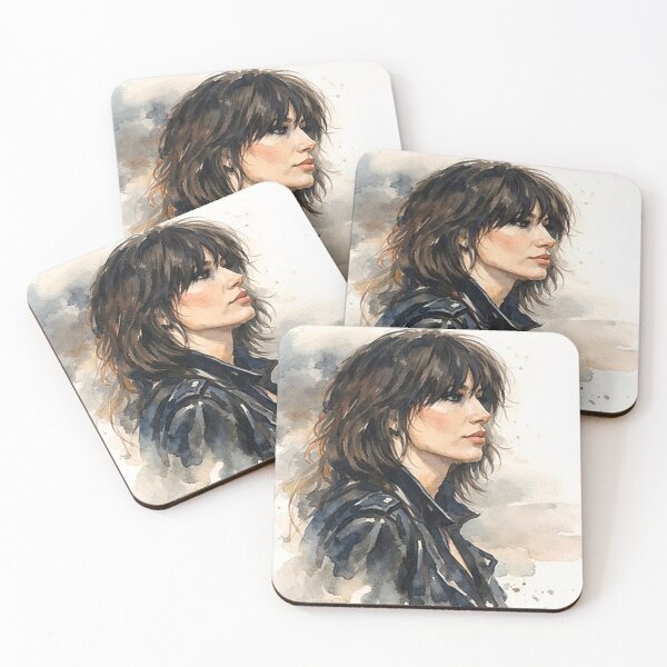 Item preview, Pretenders Crissie Hyndes watercolor Tribute designed and sold by LuluLeb.