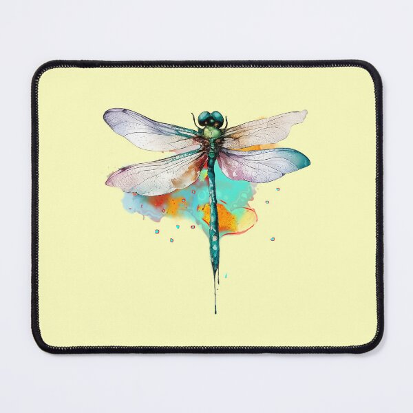Item preview, Dragonfly minimalism summer watercolor art  designed and sold by Natart1004.